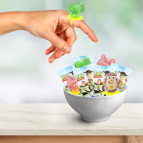Toy Story 4 assorted character lollipop rings for party favors and gift bags.