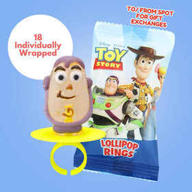 Toy Story 4 Rex lollipop ring adds playful decor to treat tables.