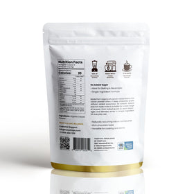 TOZZY cacao powder label close-up showing organic, single-ingredient promise