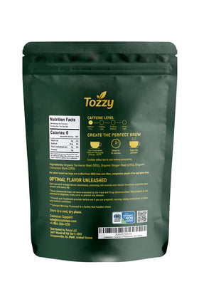 TOZZY packaging may vary, reflecting eco-conscious packaging and responsible sourcing.
