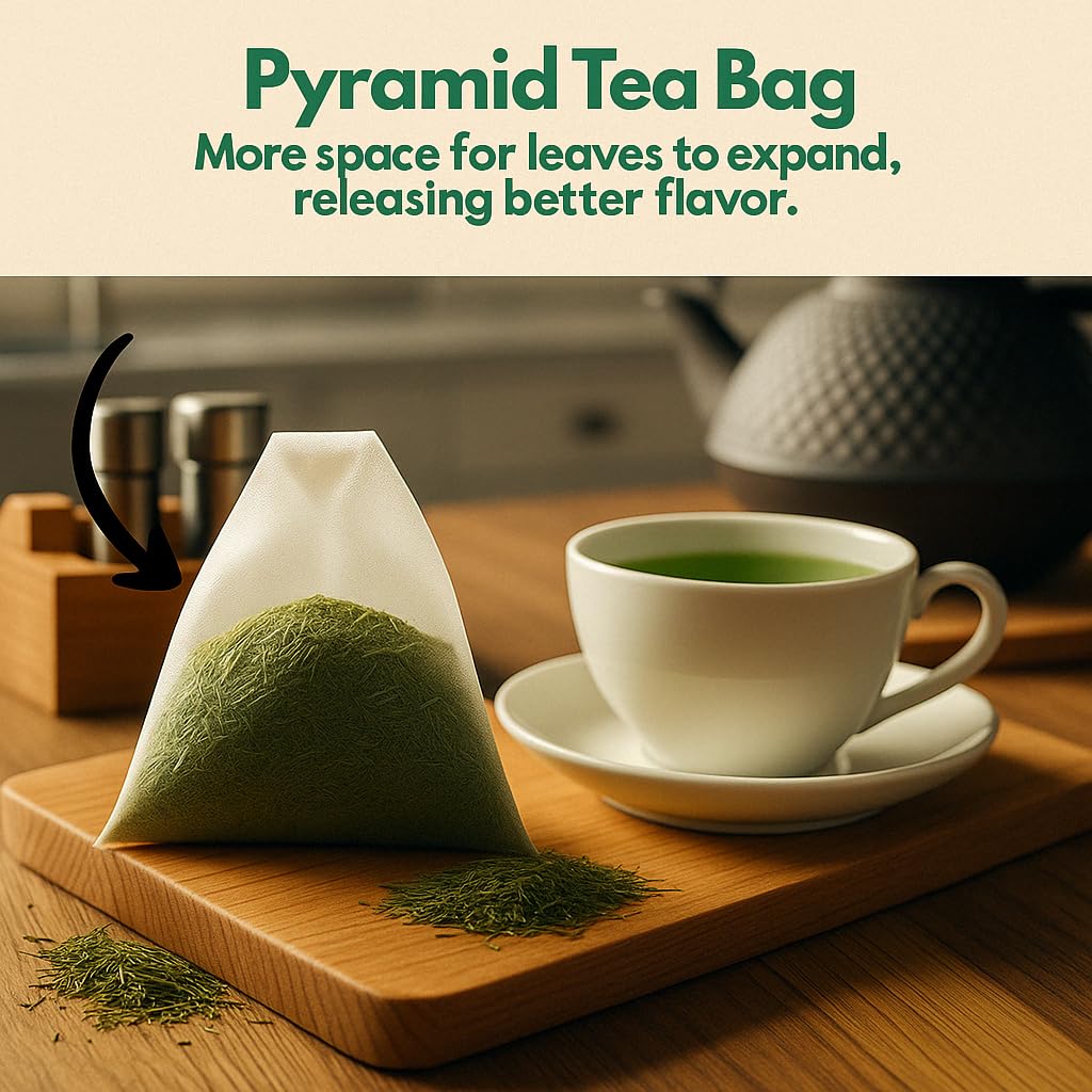 Stacked TOZZY tea bags ready for quick plant-based tea rituals.