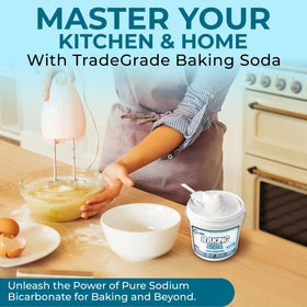 Trade Grade baking soda powder offers versatile baking ingredient for breads, cookies, and cakes.