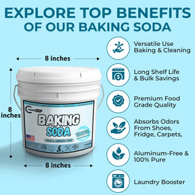 Trade Grade baking soda freshens laundry and reduces odors in fabrics.
