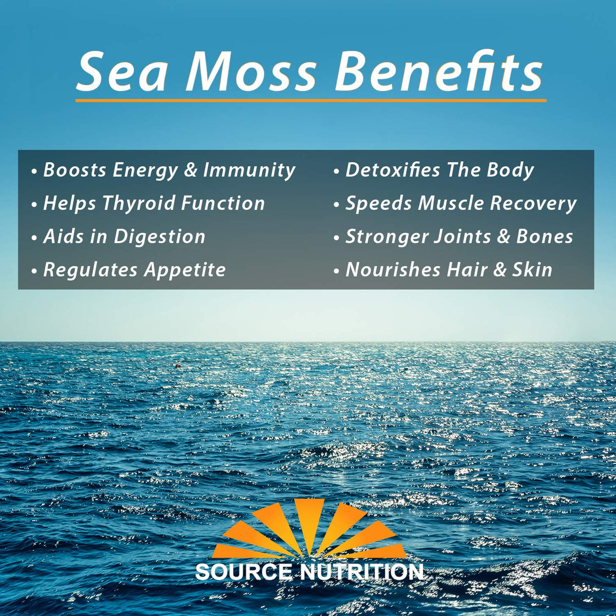 TradeKing sea moss in smoothie-ready form for a nutrient boost.