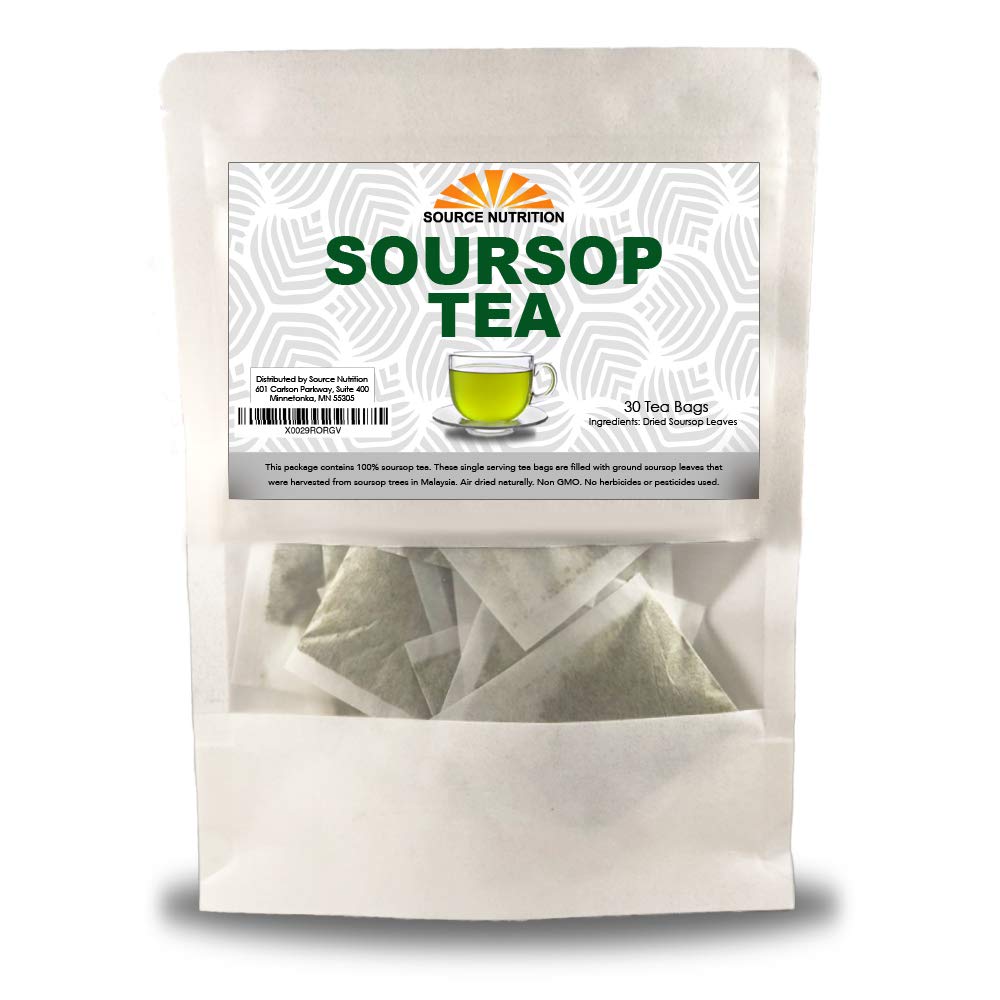 TradeKing Soursop tea bags pack front, ready for a soothing, caffeine-free cup.