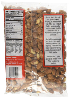 Trader Joe's almonds served in a bowl, snack-ready and perfect for trail mixes