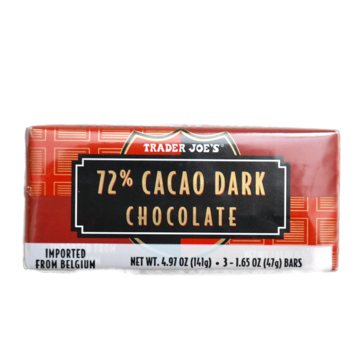 Three Trader Joe's bars arranged to show 1.7-ounce portions and flavor variety.