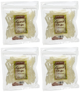 Trader Joe's Coconut Strips 6oz pack on the go, convenient and tasty.