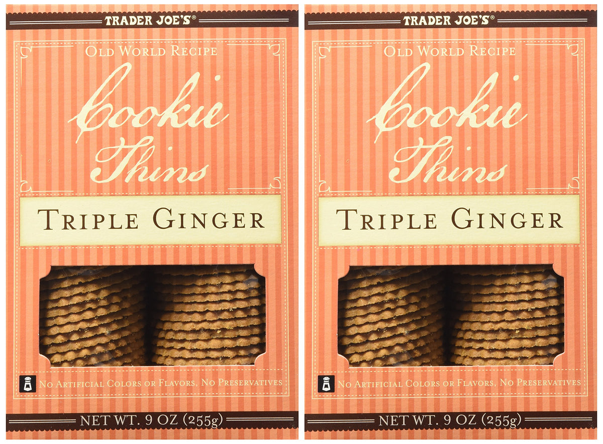 Trader Joe's Triple Ginger pack front view, ideal for quick snacking