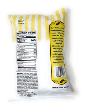 Trader Joe's Cornbread Crisps, bag view showing two packages for sharing.