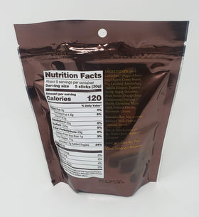 Trader Joe's dark chocolate orange sticks bars-inside revealing bite-sized portions