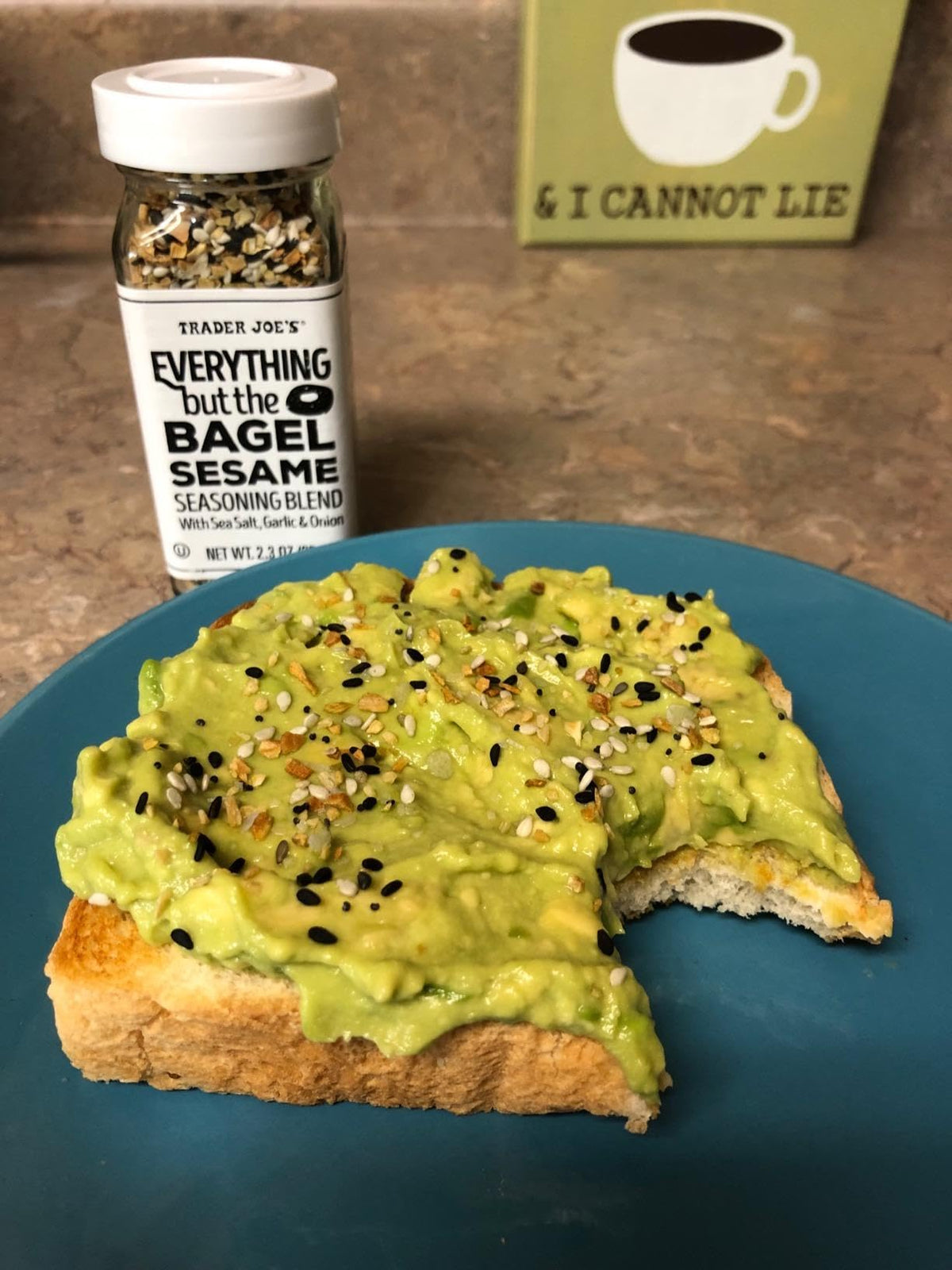 Trader Joe's Everything but the Bagel Sesame Seasoning on salads.