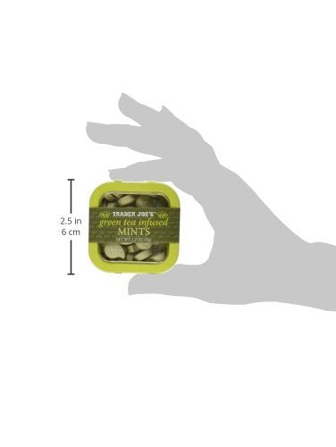 Trader Joe's Green Tea Infused Mints on-the-go pack for quick breath refresh.