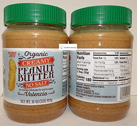 Second Trader Joe's Valencia No Salt peanut butter bottle ready for use in recipes and snacks