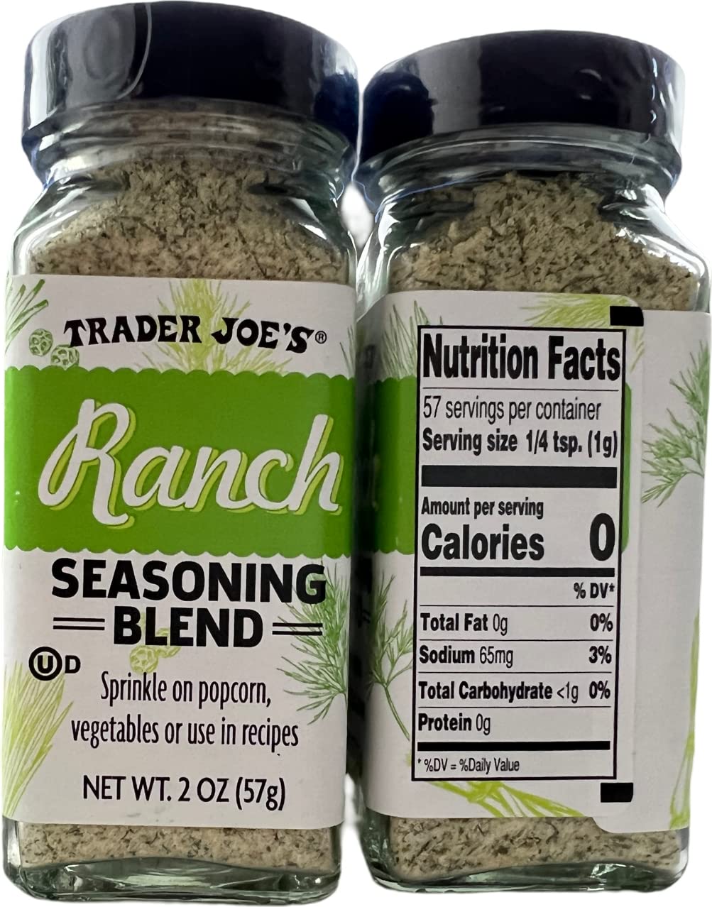 Trader Joe's Ranch Seasoning Blend sprinkled on salad for savory tang