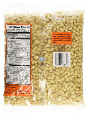 Trader Joe's Raw Pignolias in a bowl, perfect for salads and savory dishes.
