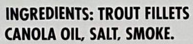 Trader Joe's smoked trout fillets on toast for a simple, flavorful snack
