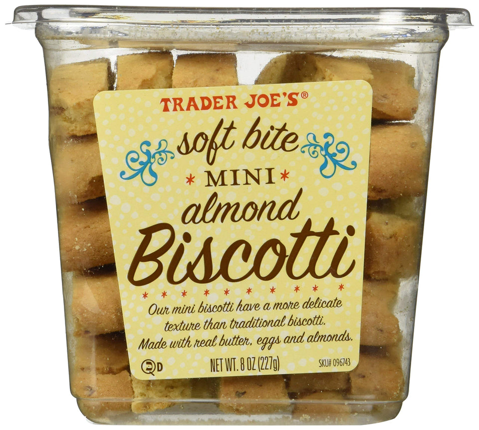 Trader Joe's Soft Bite Mini Almond Biscotti—great for dipping