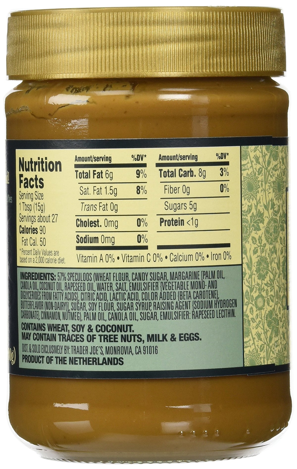 Trader Joe's Speculoos Cookie Butter topping for ice cream, creamy, aromatic, and indulgent.