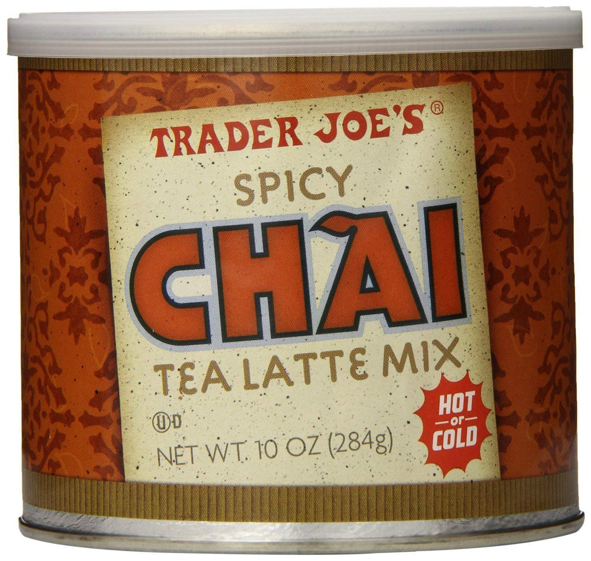 Trader Joe's Spicy Chai Tea Latte Mix 3-pack, cozy at-home latte ready in minutes