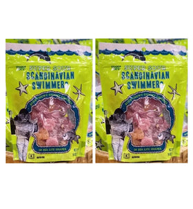 Trader Joe’s Super Sour Scandinavian Swimmers 2 Pack front view, gluten-free snack option.