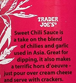 Dishes featuring Trader Joe's Sweet Chili Sauce as a shiny glaze.