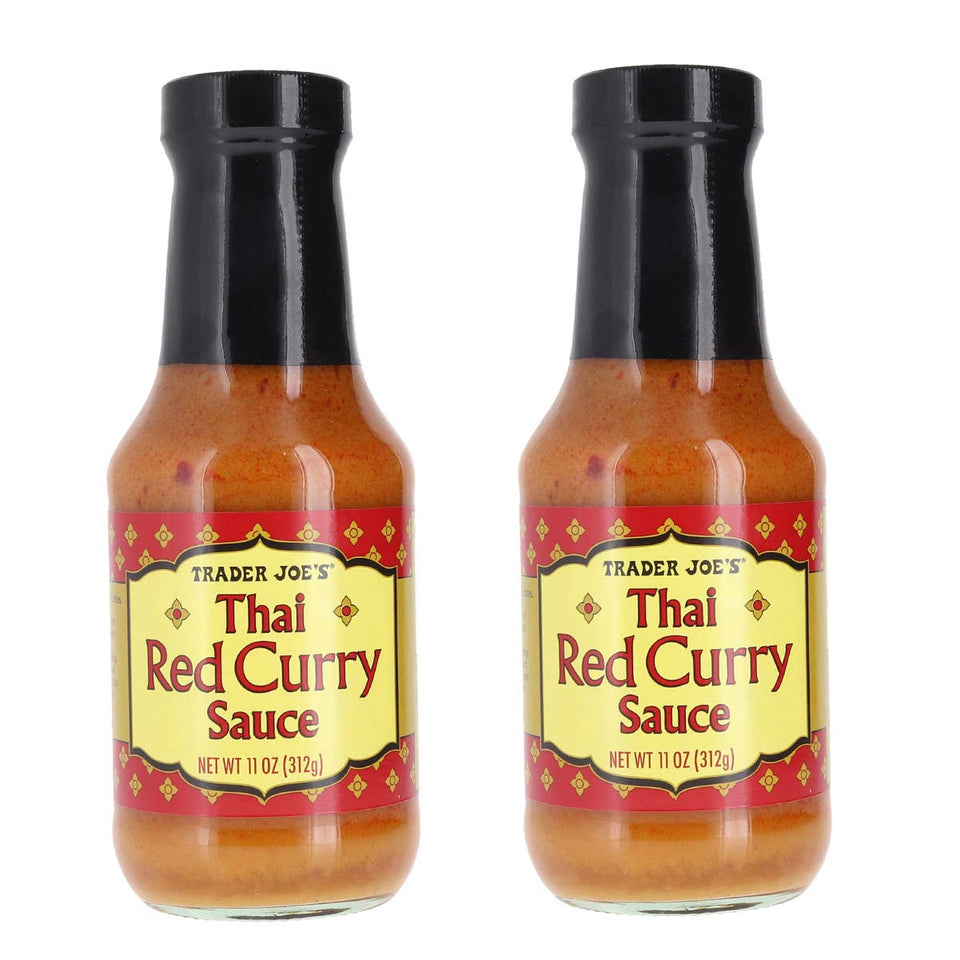 Trader Joe's Thai Red Curry Sauce Bundle front view ready for weeknight meals.
