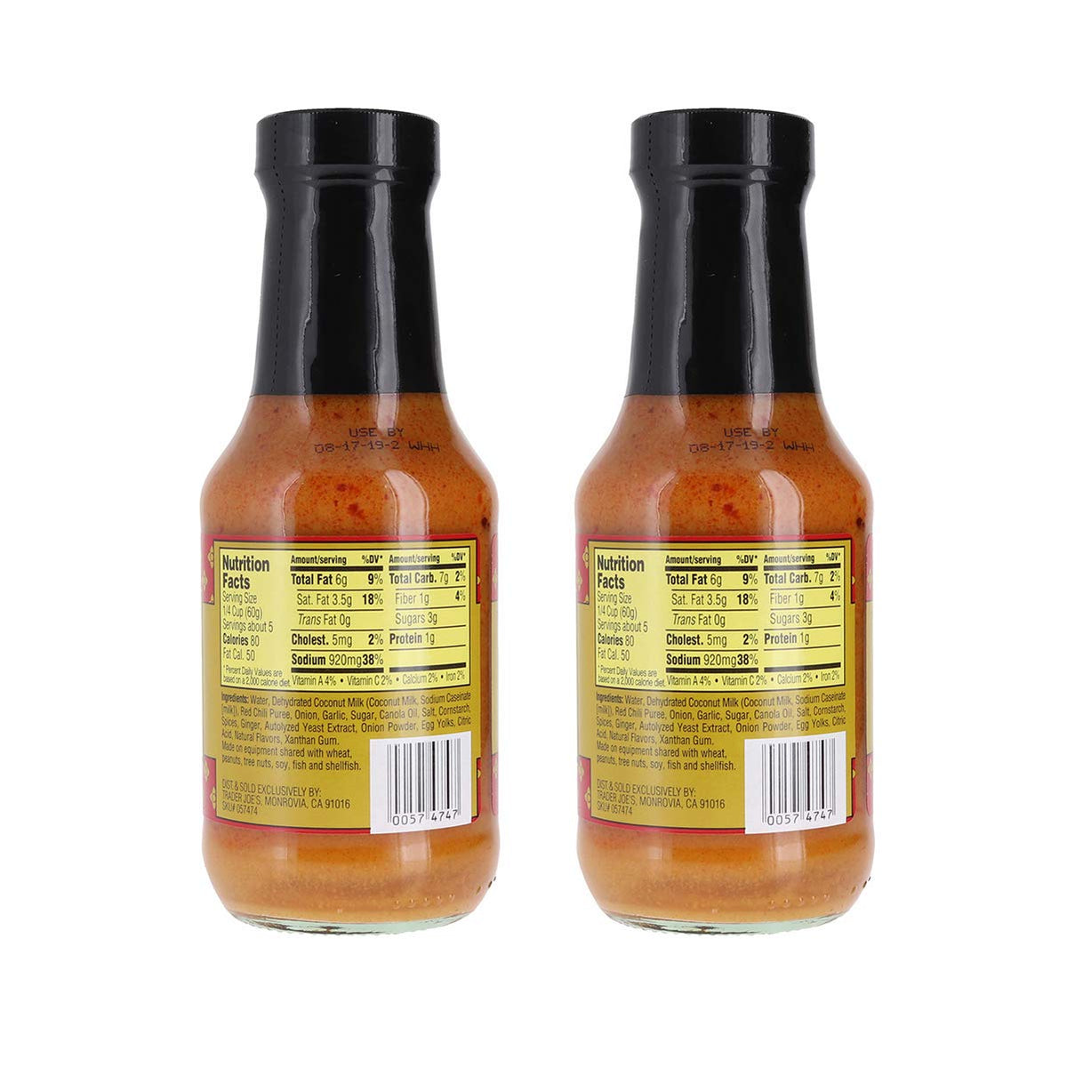 Trader Joe's Thai Red Curry Sauce Bundle ingredients highlight a versatile curry base.