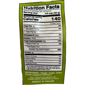 Trader Joe's Uncrystallized Candied Ginger two-pack on shelf—value pack for pantry use.