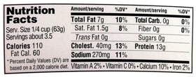 Label highlights ingredients and nutrition for Trader Joe's sockeye salmon