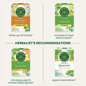 Traditional Medicinals organic Darjeeling farms origin note highlighting fair trade.