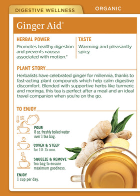 Traditional Medicinals Organic Ginger Root close-up highlights natural, wholesome ingredients.