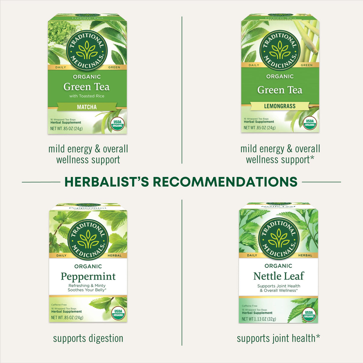 Traditional Medicinals organic non-GMO fair-trade sourcing: ethical, responsible ingredients.
