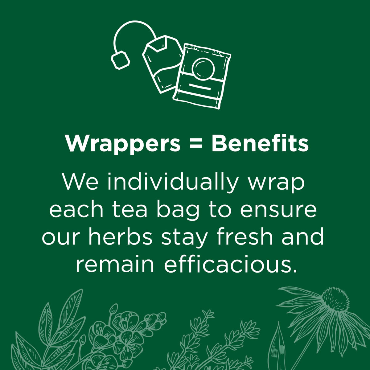 Traditional Medicinals peppermint tea packaging highlighting organic and compostable bags.