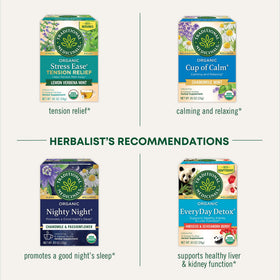 Traditional Medicinals Stress Ease Calm blend with ashwagandha and honeybush for aromatic balance