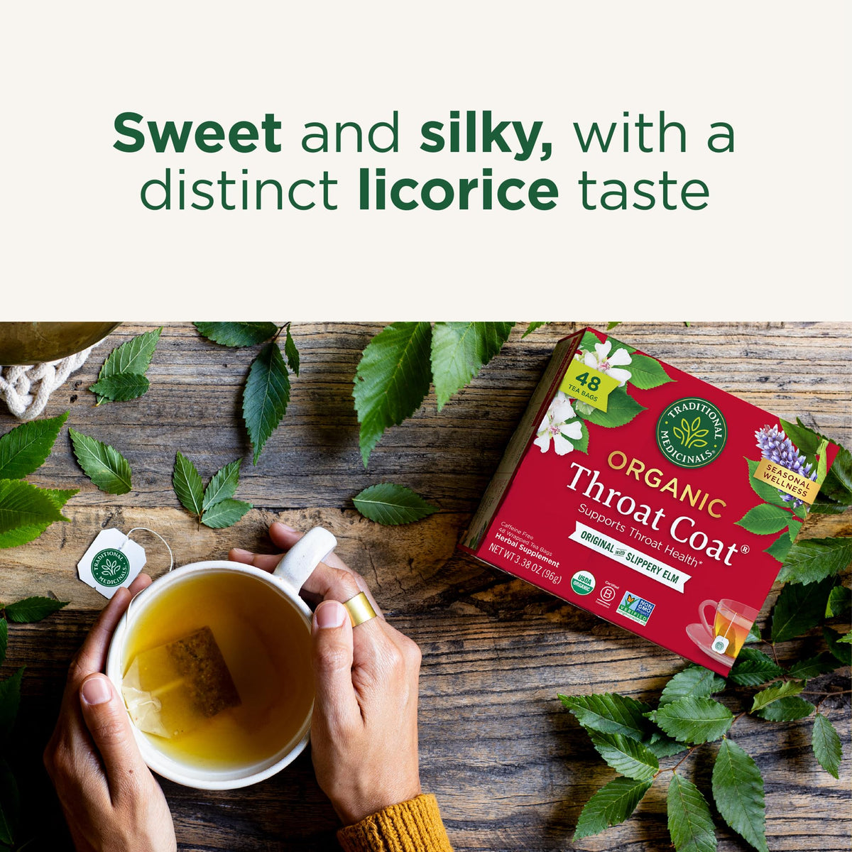 Traditional Medicinals Tea Bags Close-Up featuring neat packaging and accessibility.