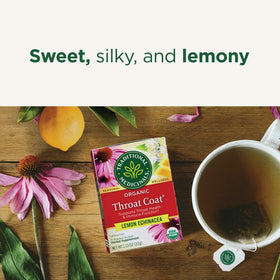 Traditional Medicinals tea bags close-up for easy brewing and consistent flavor.