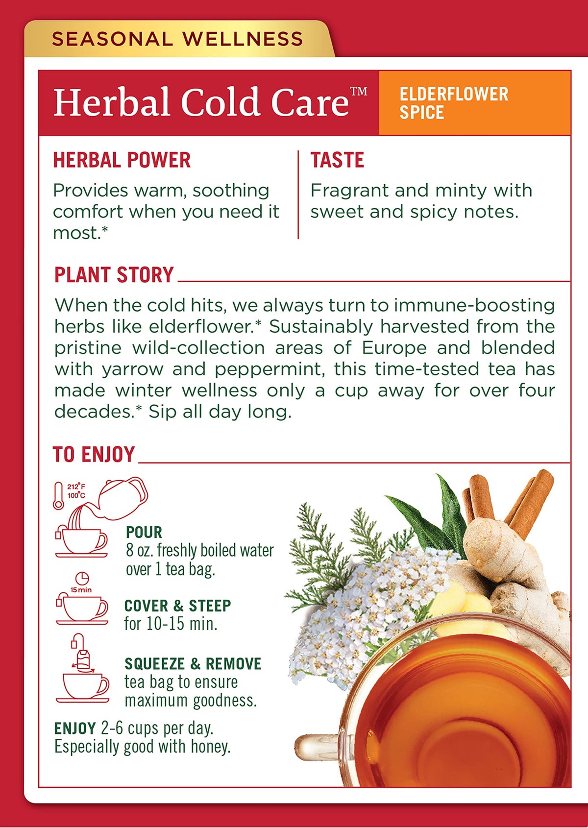 Traditional Medicinals daily tea routine for seasonal wellness.