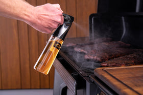 Traeger BBQ Spritzer in action delivering a continuous mist.