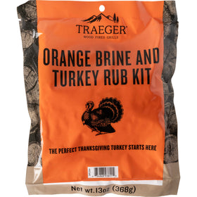 Traeger Brine and Rub Kit 13oz packets for citrusy, juicy poultry.