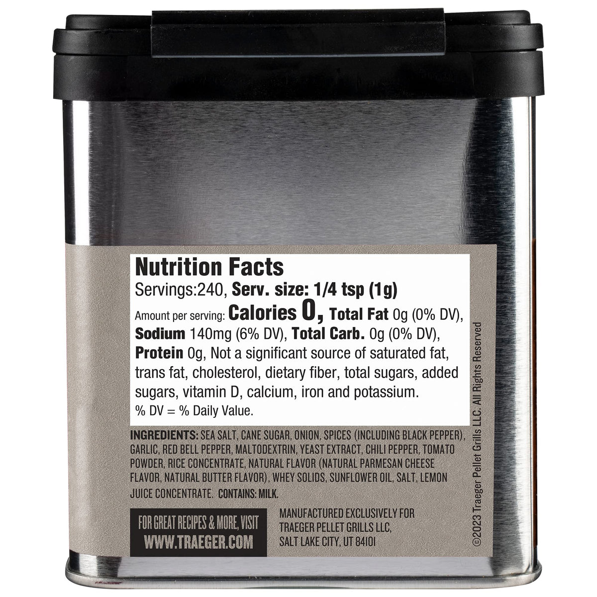 Traeger Burger Rub shaker setup for convenient kitchen prep