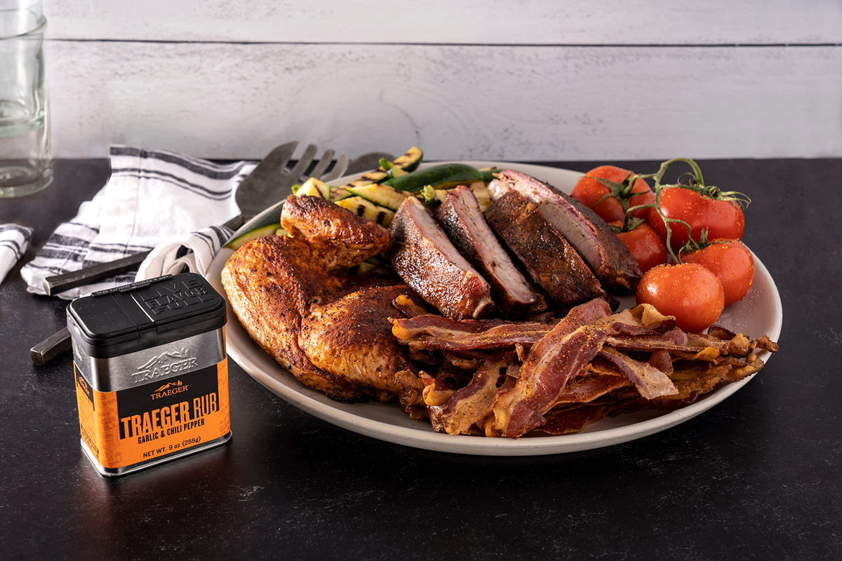Traeger 9oz stackable tin packaging keeps spices fresh