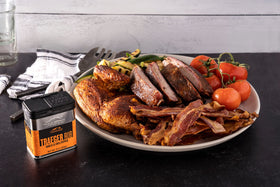 Traeger 9oz stackable tin packaging keeps spices fresh