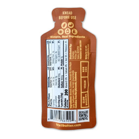 Close-up texture of Trail Butter Lil’ Squeeze nut butter for protein boost.