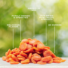 Traina apricots added to yogurt as a fruity topping