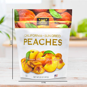 Traina peaches on a charcuterie board for a fruity contrast.