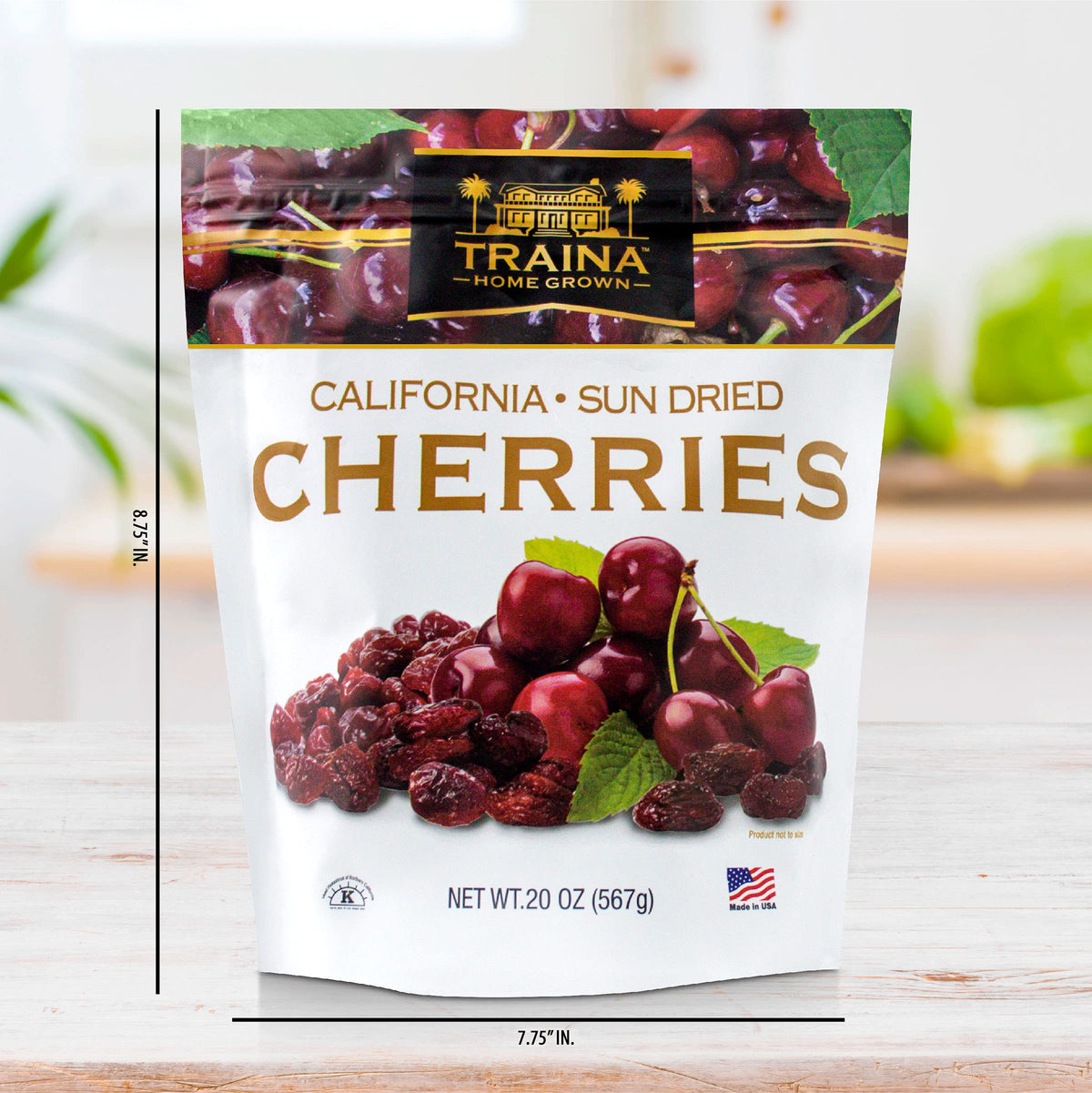 Traina cherries on salad provide fruity crunch and color.
