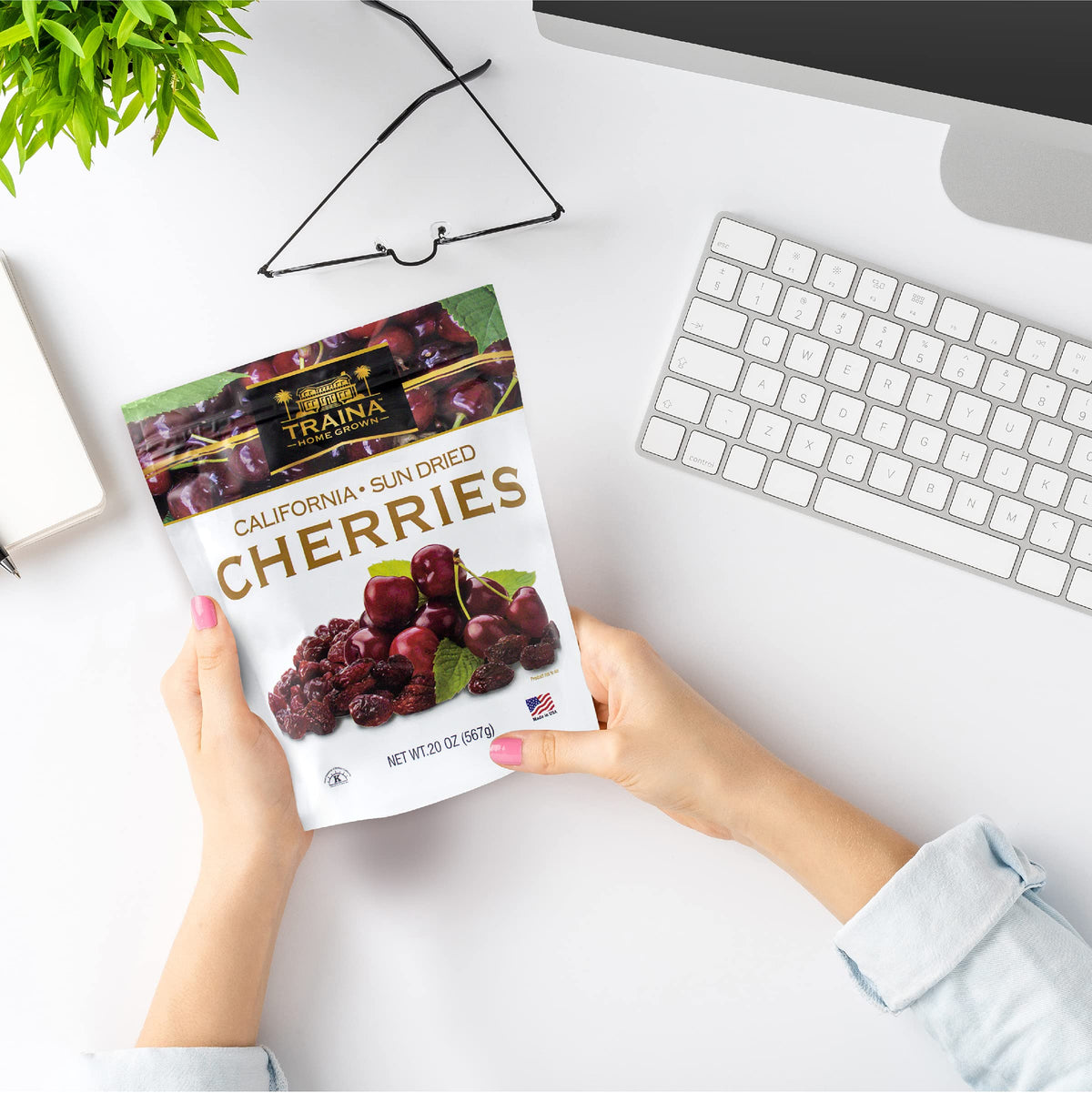 Traina gluten-free Bing cherries offer natural sweetness.