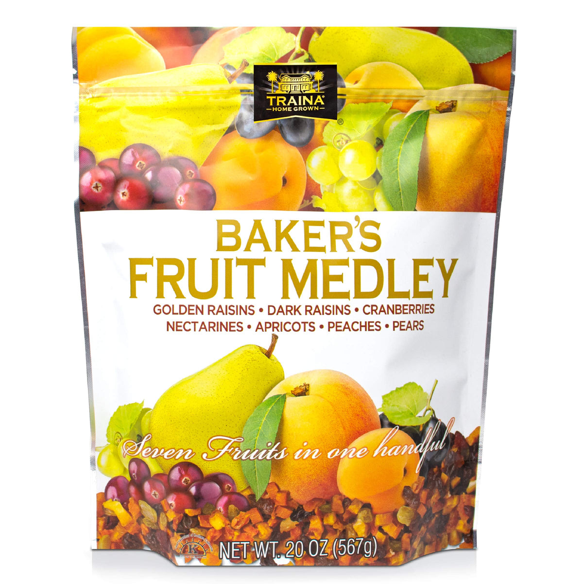 Traina Home Grown Baker’s Fruit Medley with diced peaches for yogurt and oats