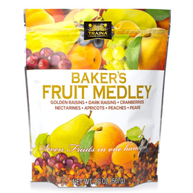 Traina Home Grown Baker’s Fruit Medley with diced peaches for yogurt and oats